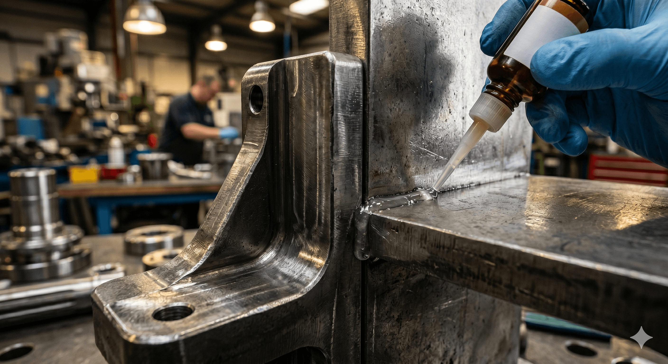 BlinkFix Metal Parts Adhesive Application BlinkFix industrial application for Metal Parts bonding